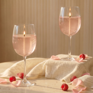 Sparkling Rose Wine Candle