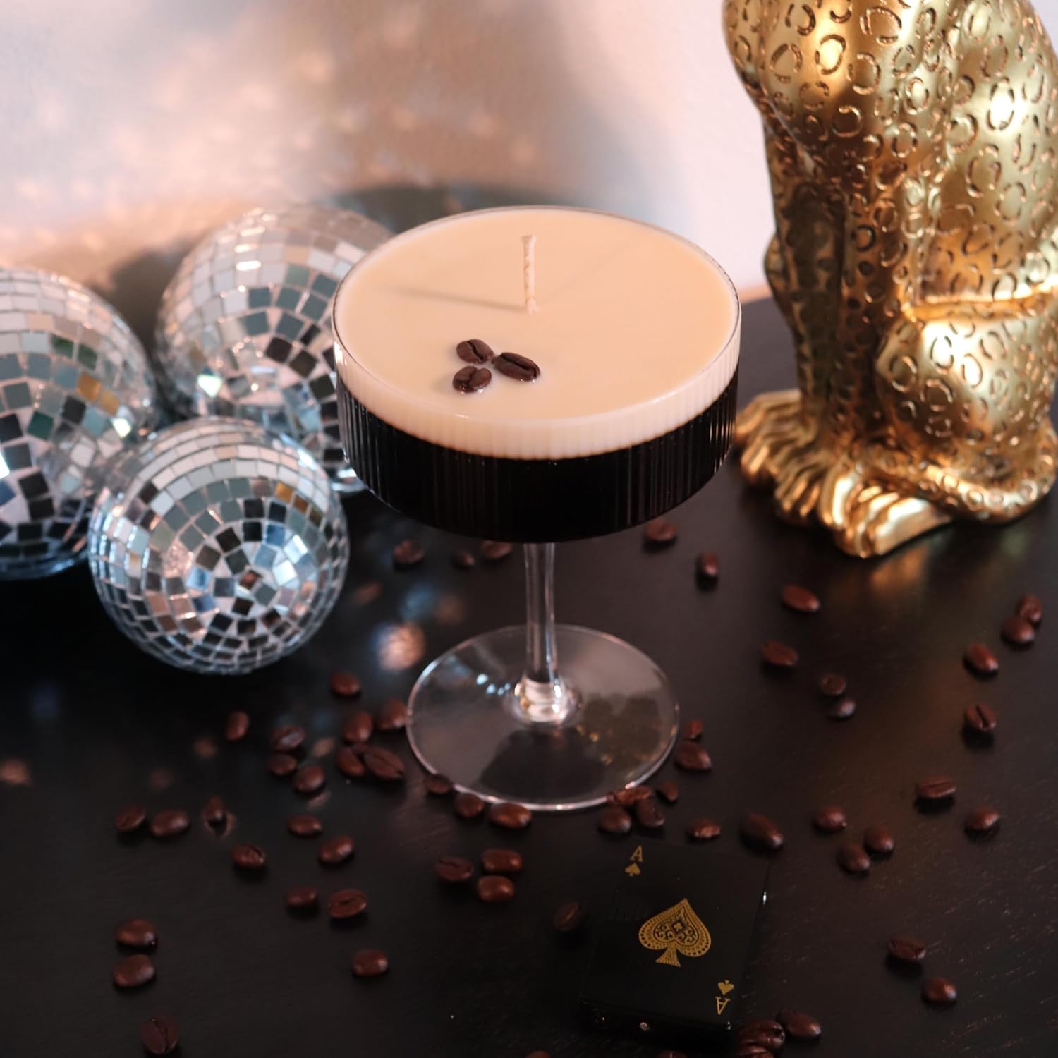 Candela Profumata Espresso Martini Per Aromaterapia – 255g, 70h Di Combustione, Cera Di Soia, Idea Regalo